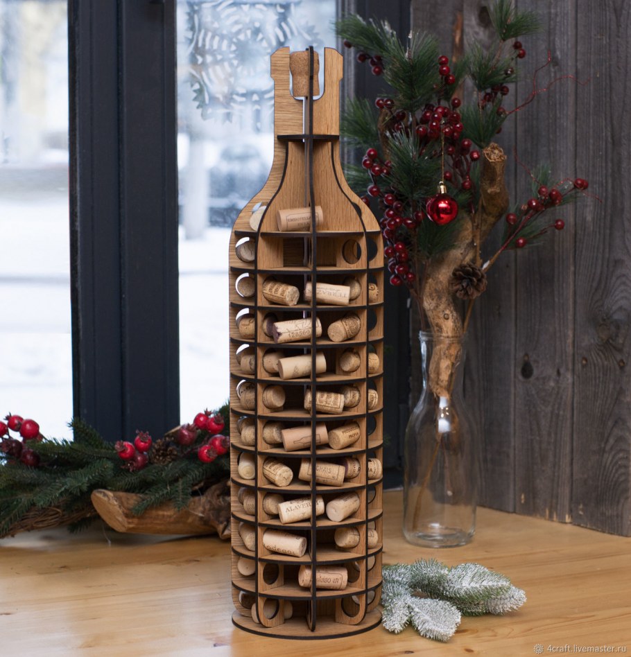 Декор из винных пробок