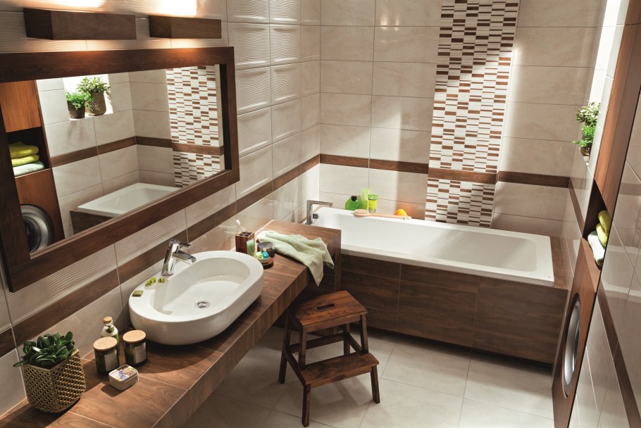 Отделка маленькой ванной