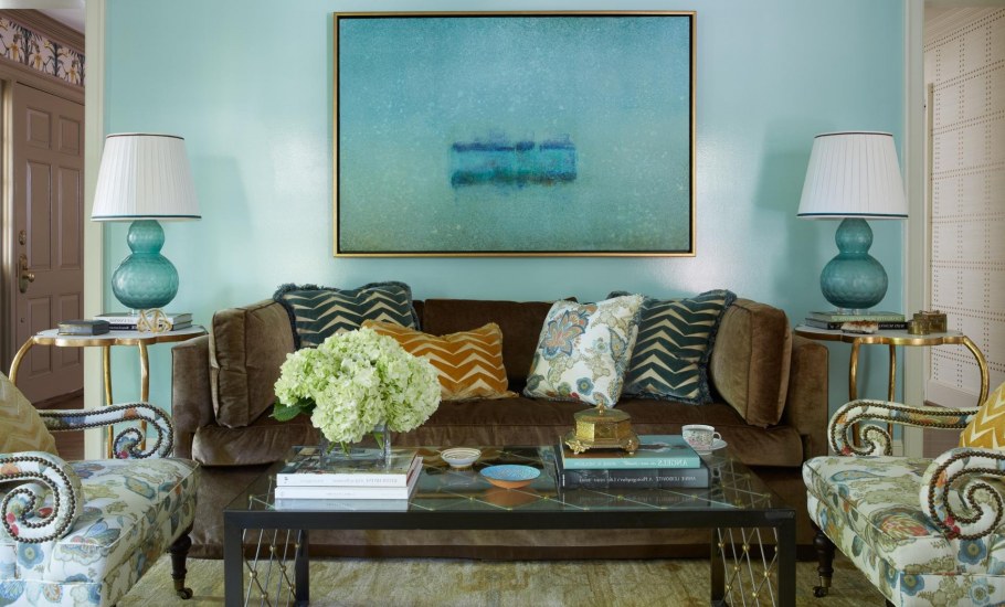 Сочетание холодных цветов в интерьере