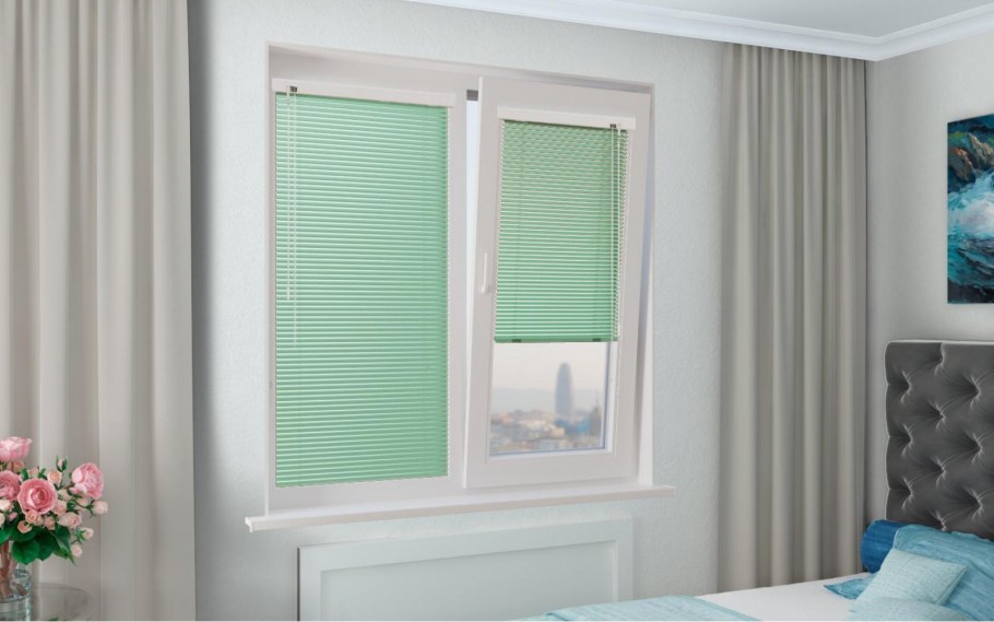 Горизонтальные жалюзи в интерьере