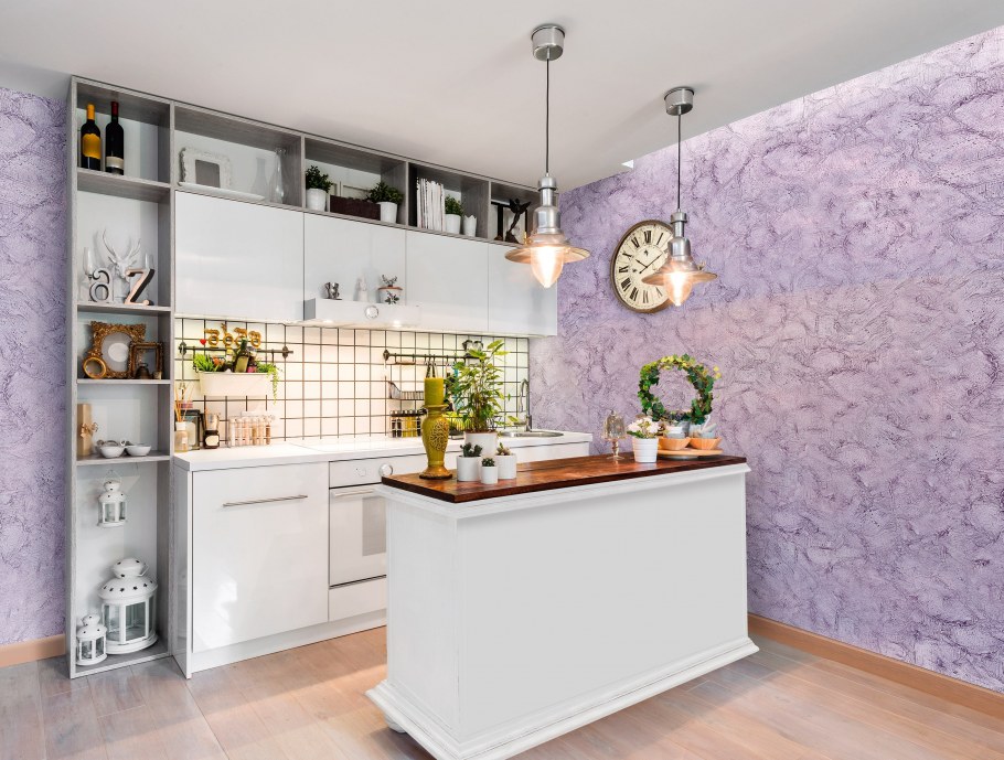 Обои для кухни в классическом стиле