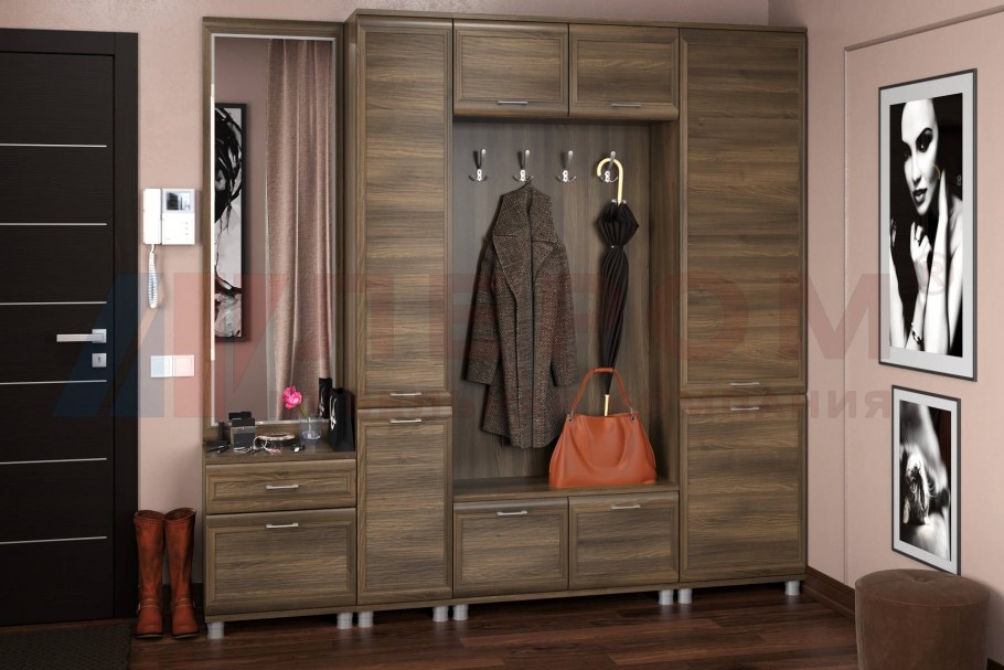 Прихожие с глянцевым фасадом