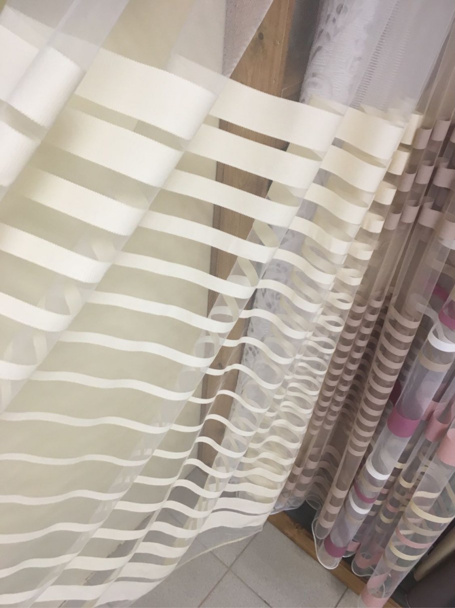 Тюль крупная сетка