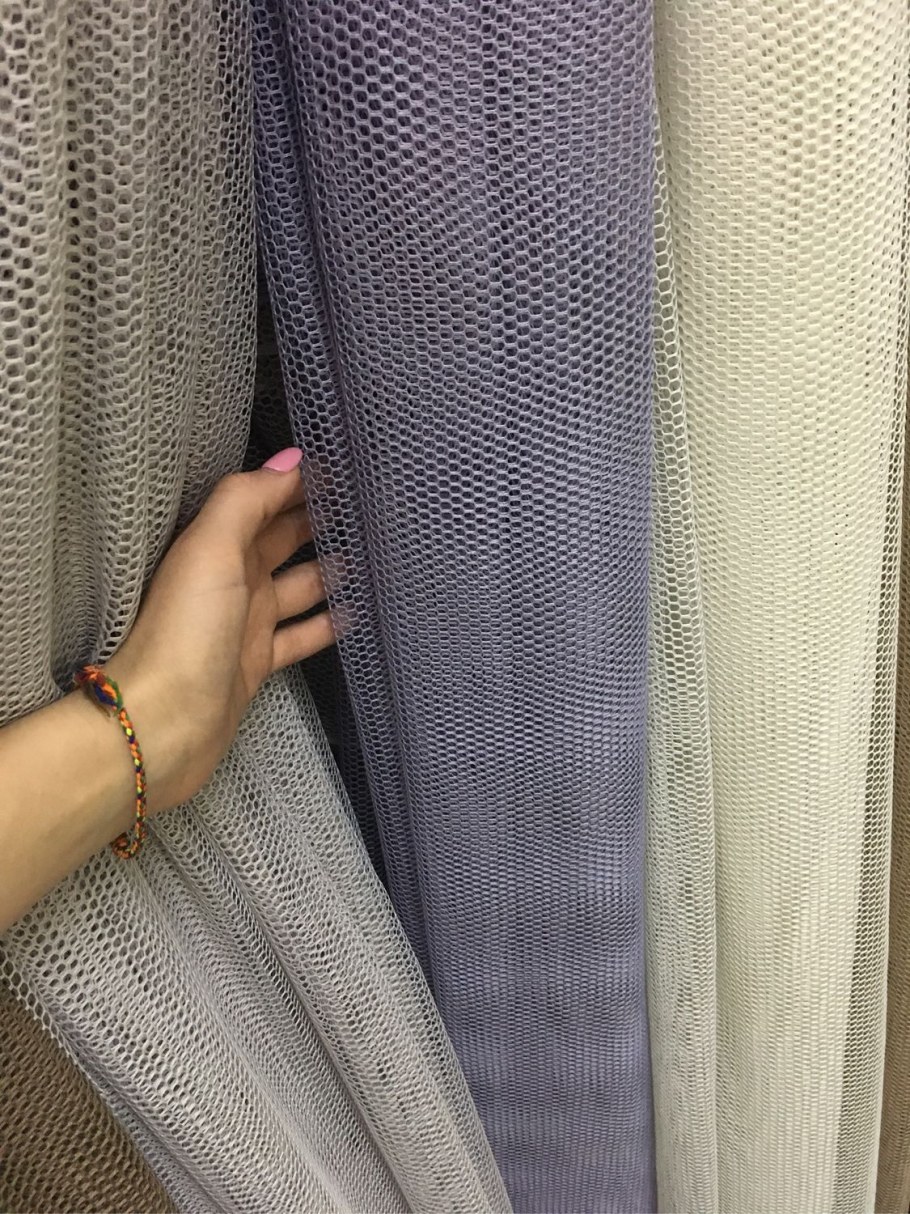 Тюль сетка полосатый рейс