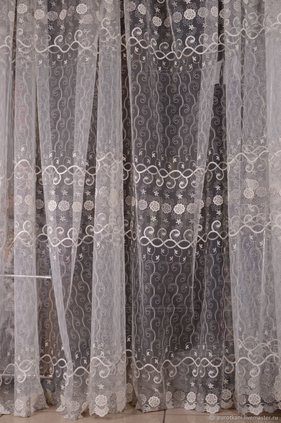 MAGIZA тюль с вышивкой