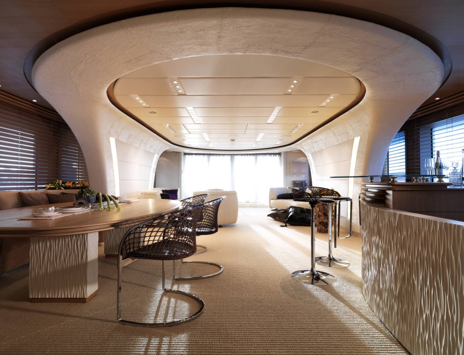 Интерьеры мегаяхт