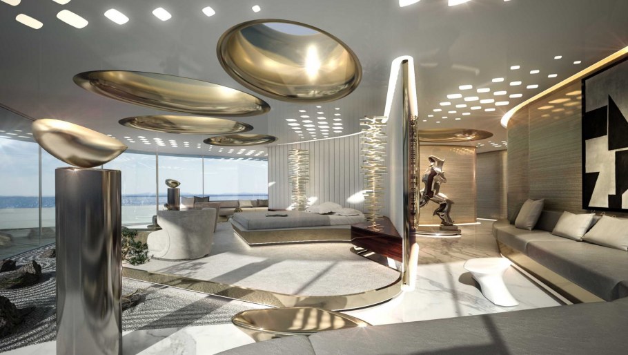 Яхта Адмирал x Force 145 интерьер