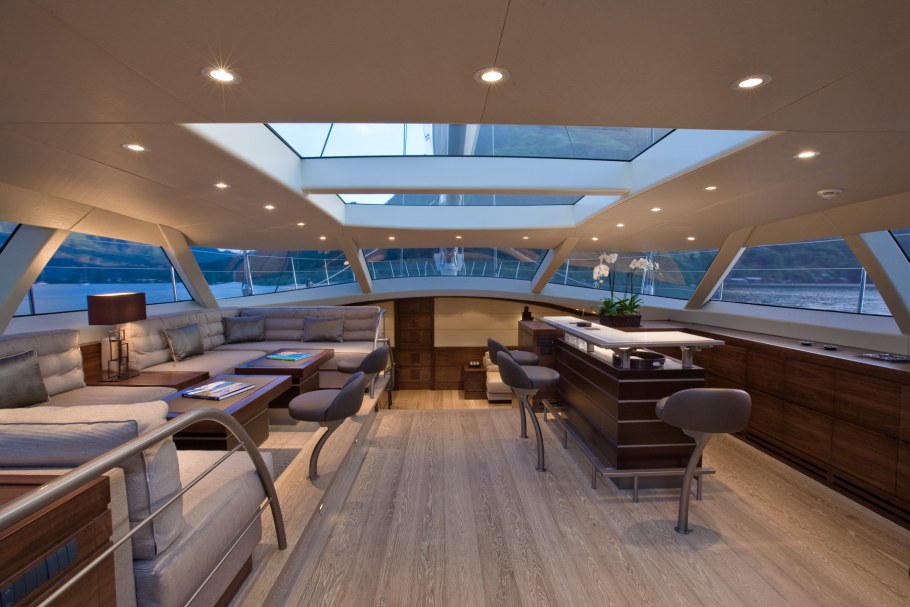 Шикарная интерьер яхт