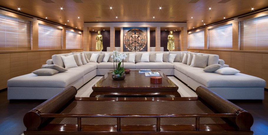 Супер яхты гостиная