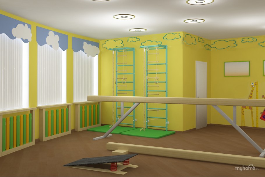 Спортивный зал в детском саду