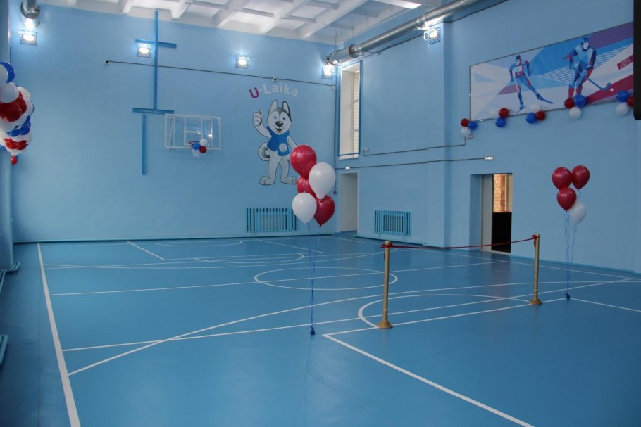 Спортзал в школе 158 Красноярск