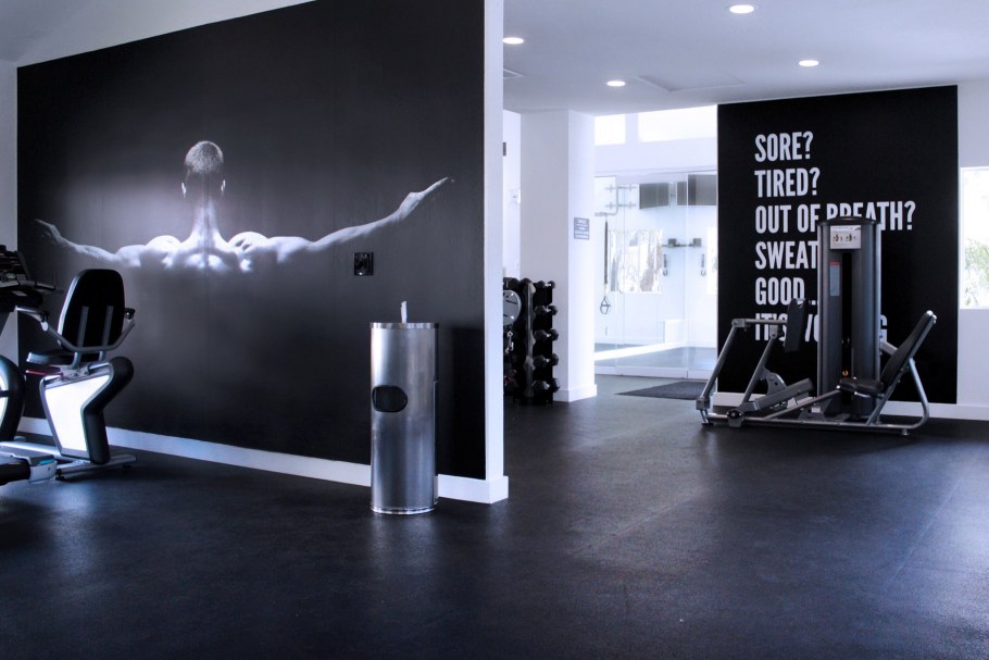 Стены тренажерного зала