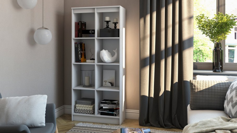 Стеллаж Билли белый 40x28x106