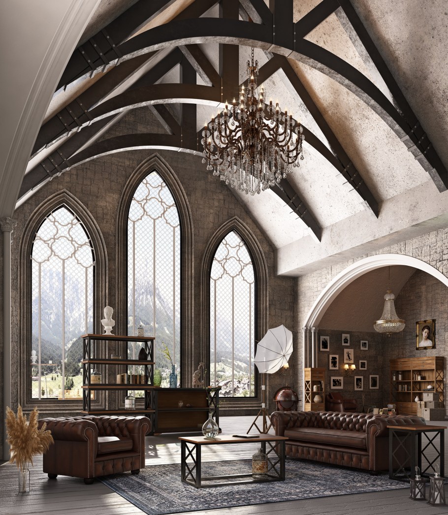 Готический стиль с общественных помещениях