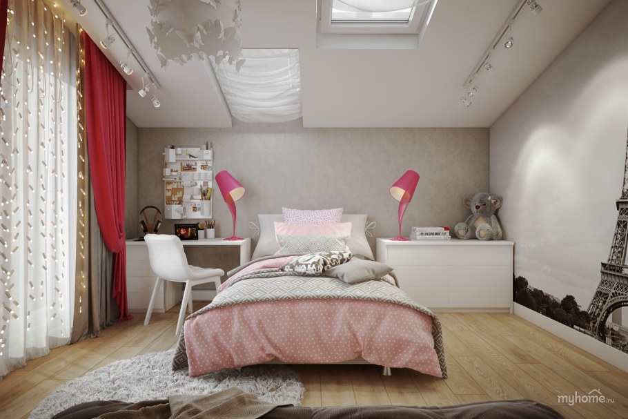 Детская на мансарде