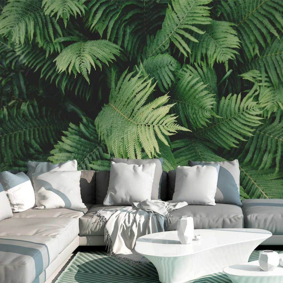 Листья папоротника в интерьере