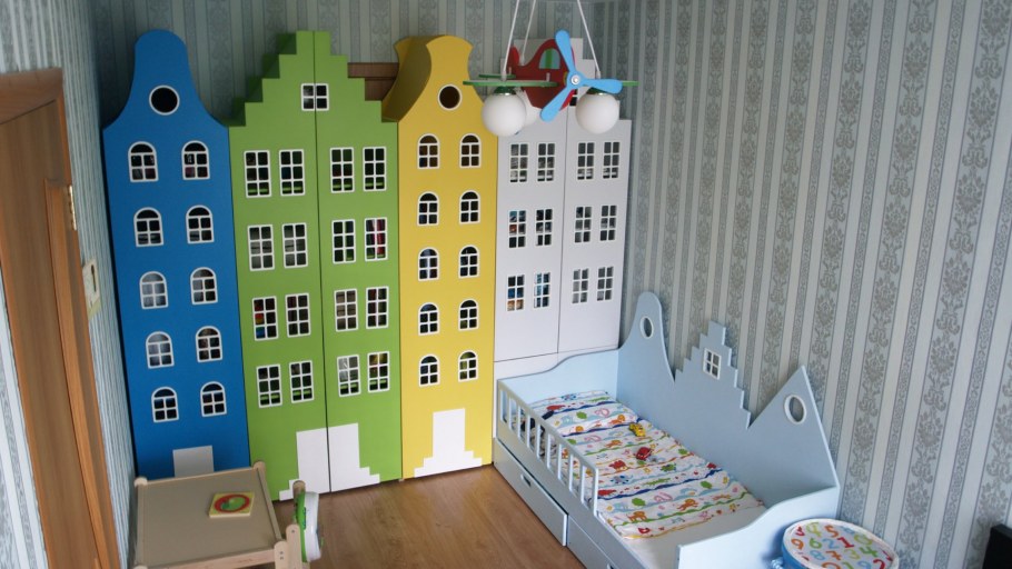 Роспись стен домики