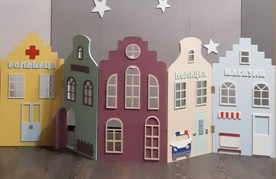 Роспись стен домики