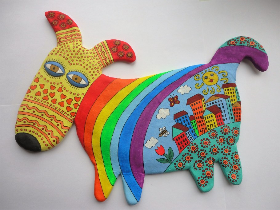 Собачка из соленого теста