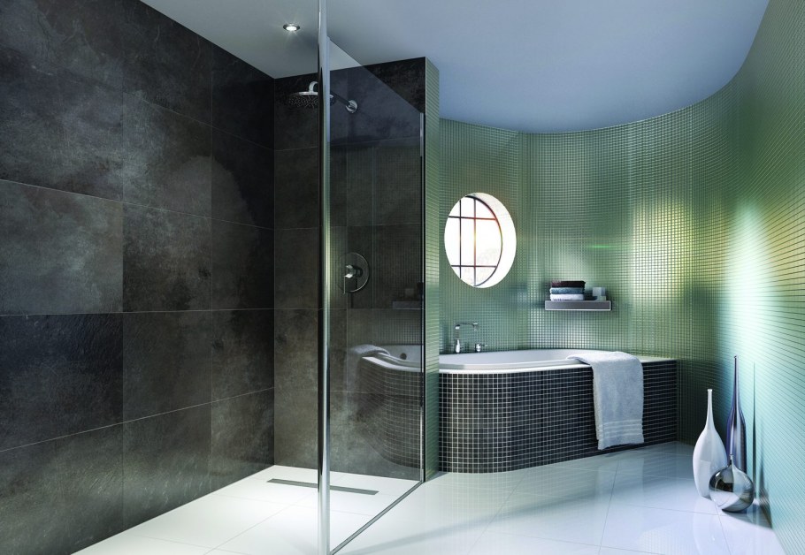 Душевая на мансарде