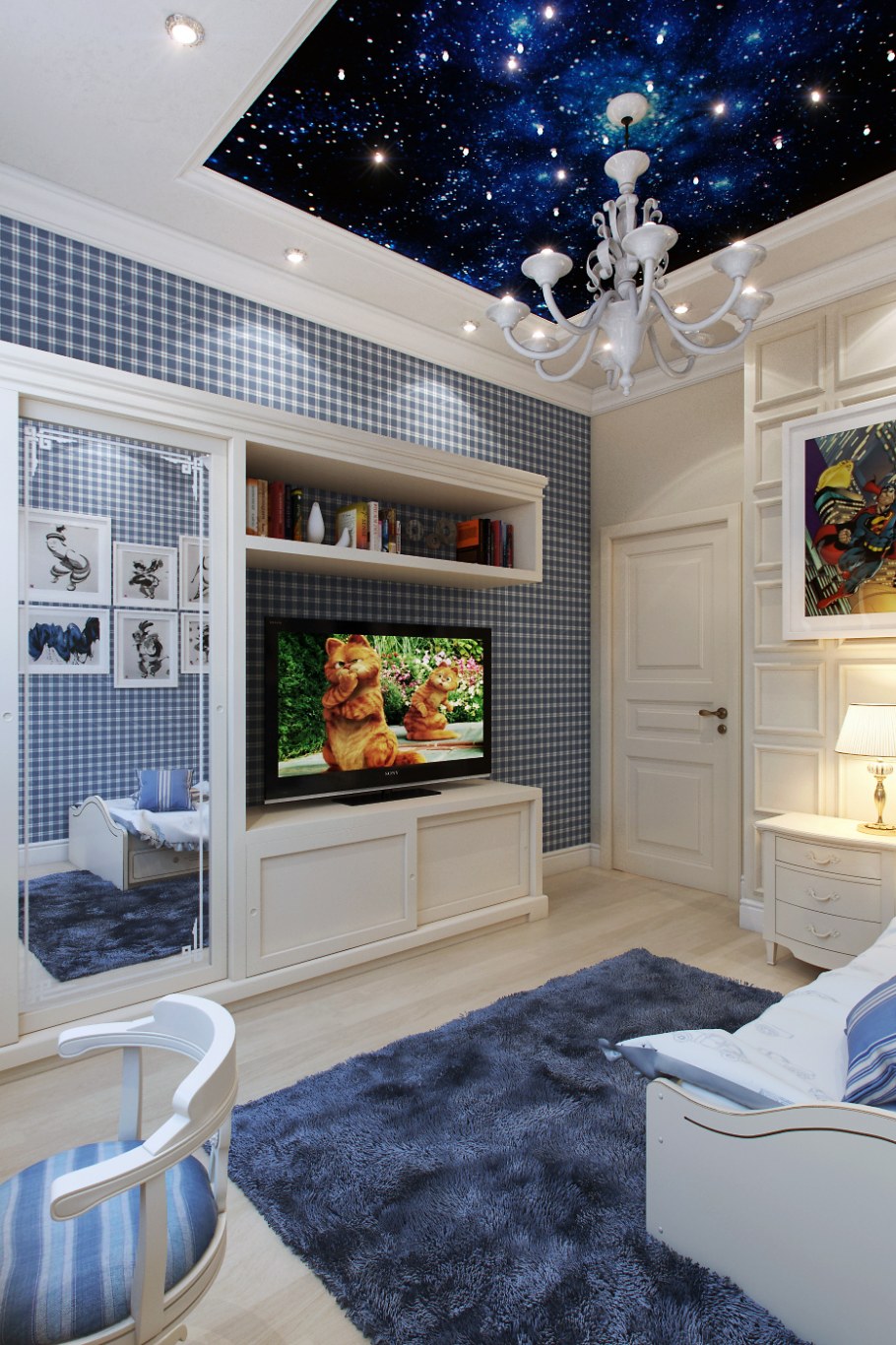 Спальня для девочки подростка в классическом стиле