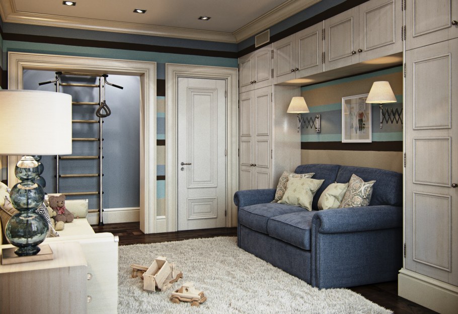 Спальня для мальчика в неоклассическом стиле