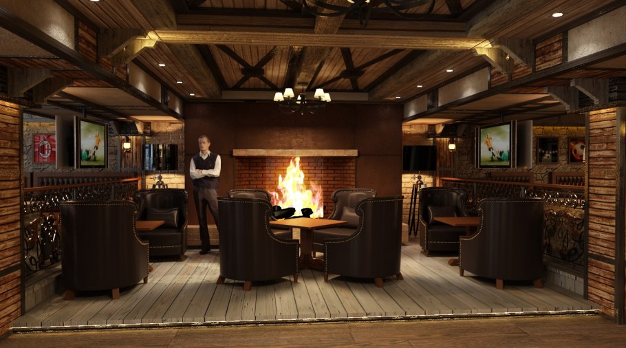 Уютный пивной бар