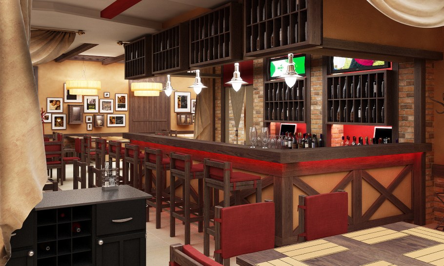 Интерьер пивбара