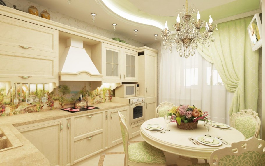 Светлые кухни