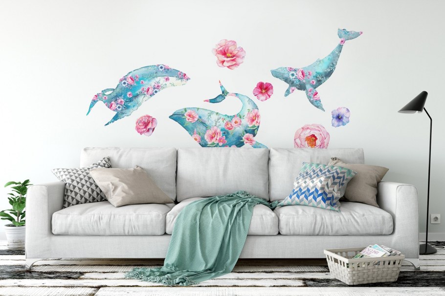 Пластиковые наклейки для интерьера