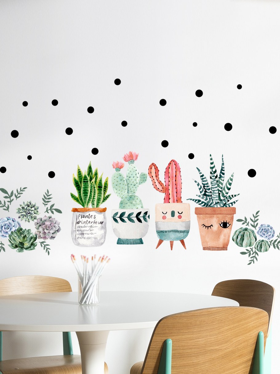 Наклейка интерьерная большая на стену еда