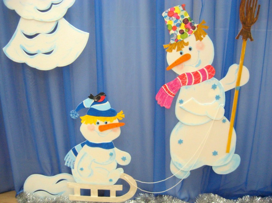 Новогодние украшения в группе детсада