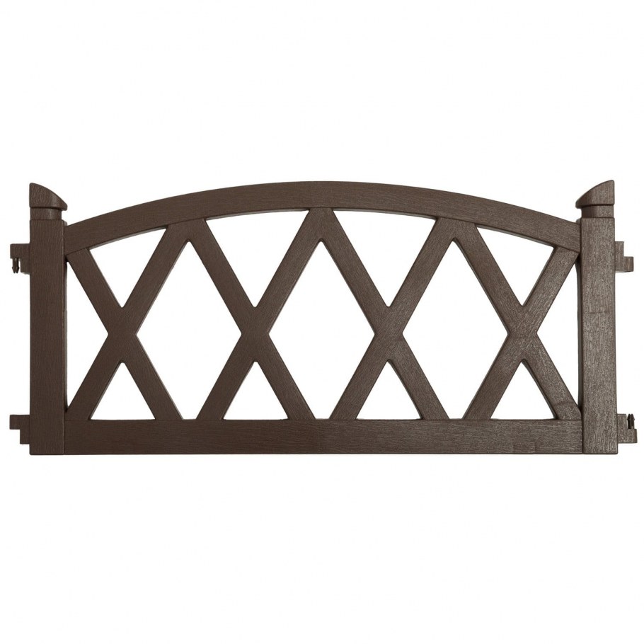 Забор для клумб МАСТЕРСАД арка 240 см шоколадный