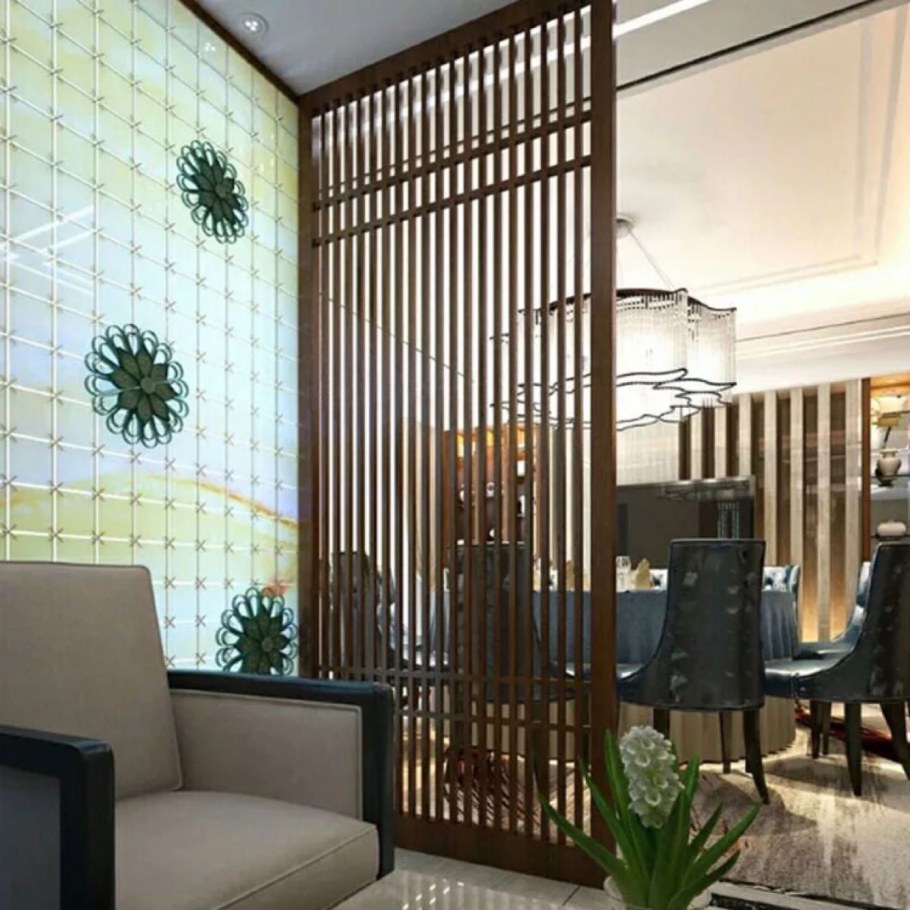 Деревянная решетчатая перегородка