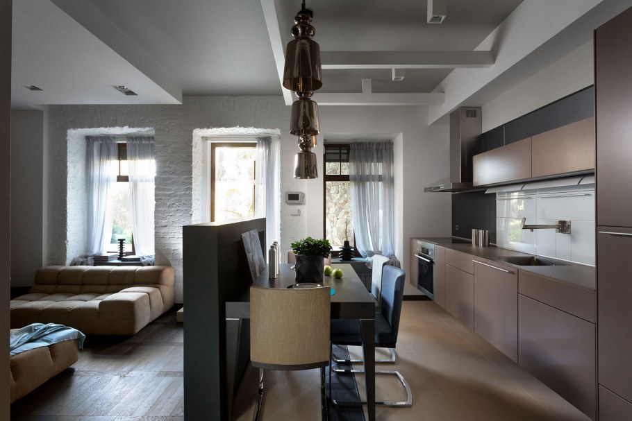 Кухня гостиная 40 кв