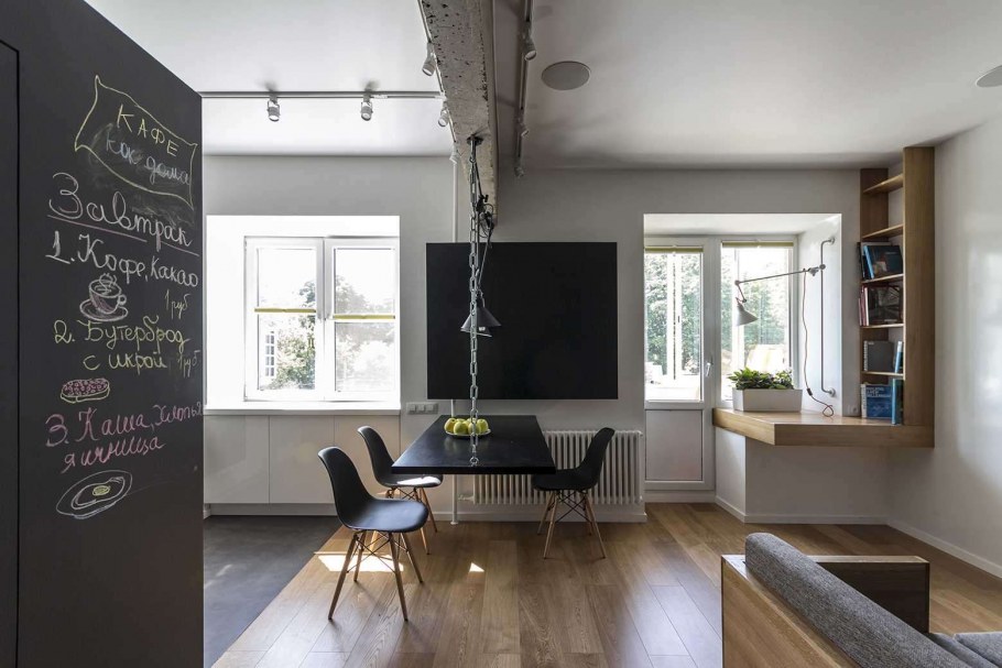 Интерьер гостиной в сталинке