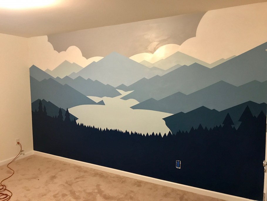 Необычная покраска стен водоэмульсионной краской