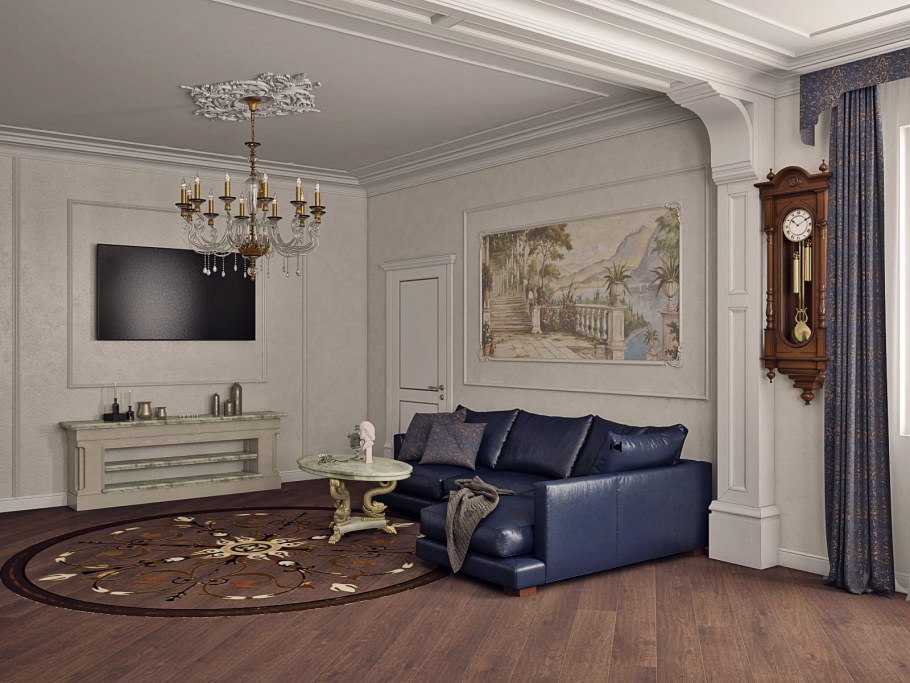 Настенная живопись в интерьере Неоклассика