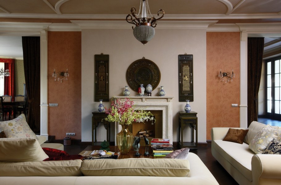 Гостиная американская Неоклассика