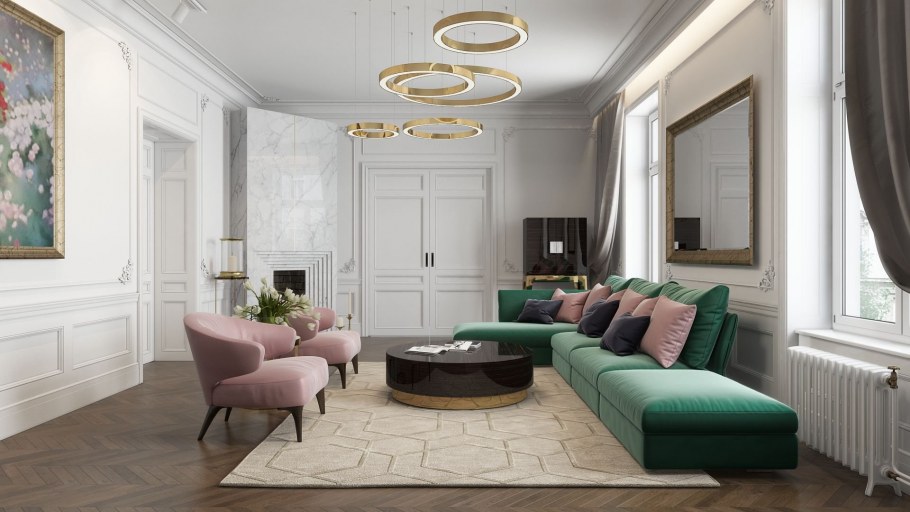 Двухкомнатная квартира в классическом стиле