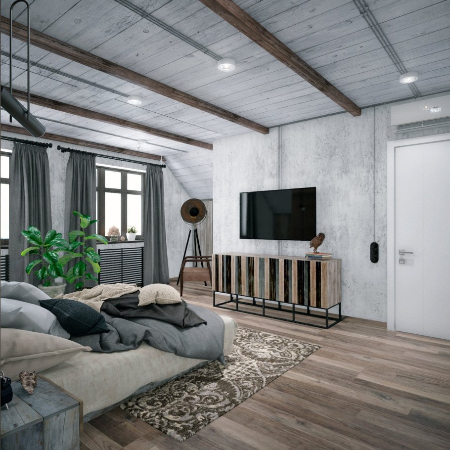 Дачный домик в стиле лофт