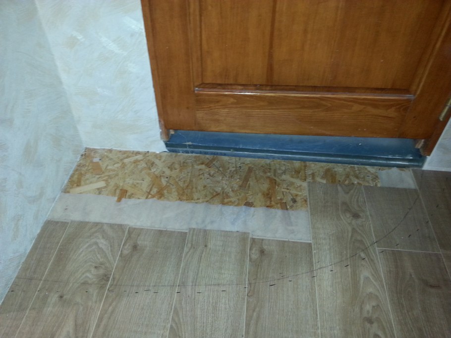 Бревенчатое крыльцо