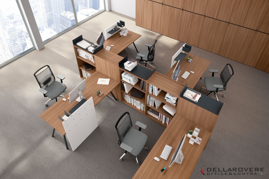 Расстановка столов в офисном помещении