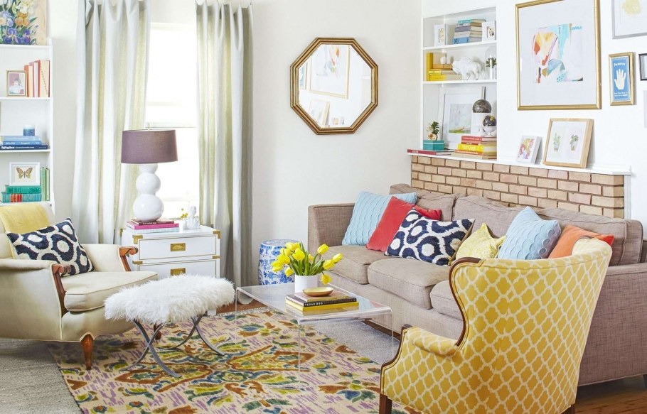 Интерьер Эклектика гостиная