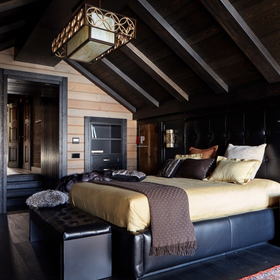 Альпийское Шале интерьер спальня