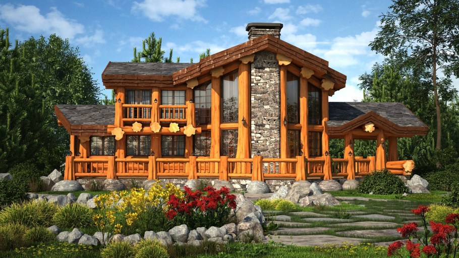 Уникальные дома из дерева