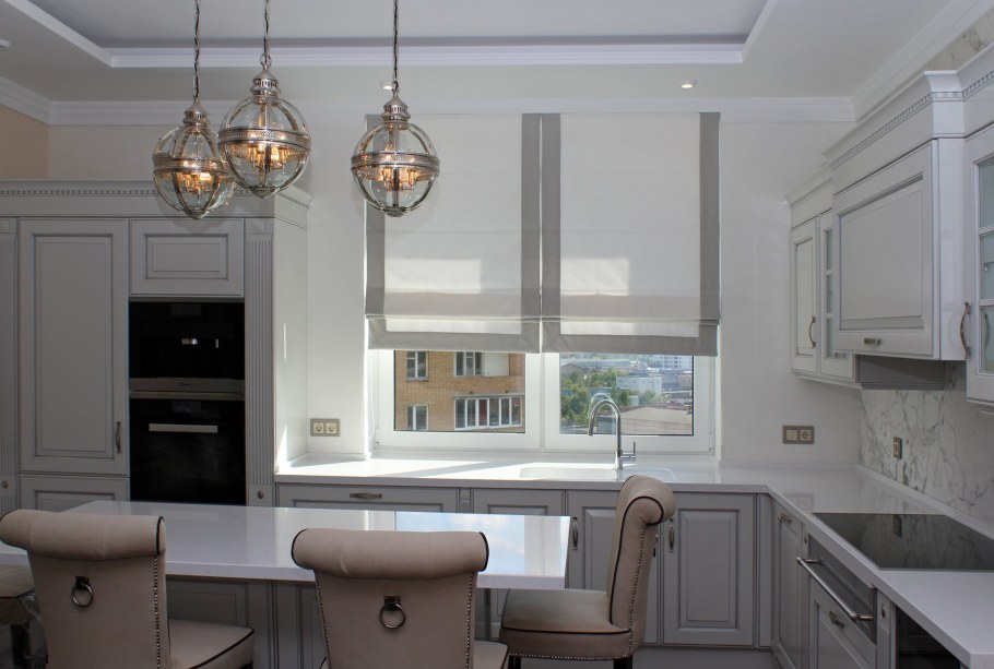 Римские шторы в стиле Сканди