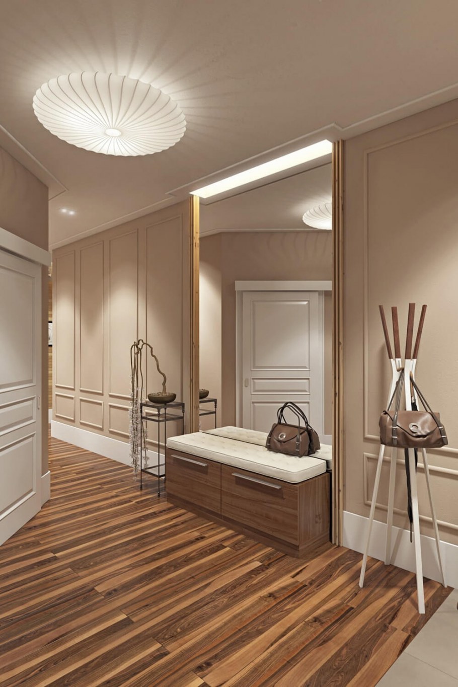 Освещение в узком коридоре