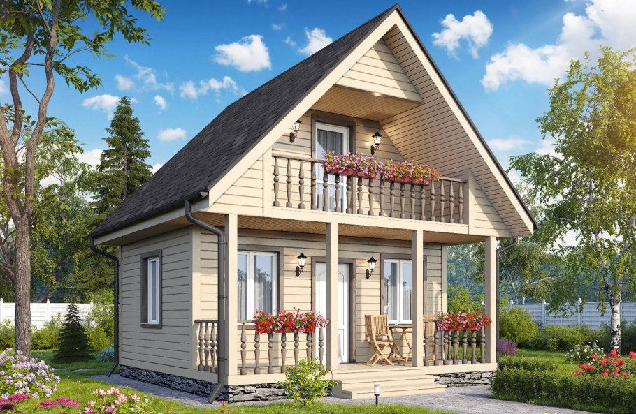 Дом Терем с террасой