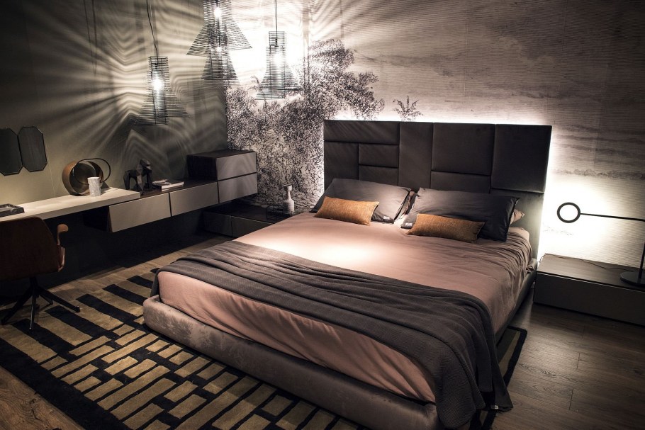 Спальня в брутальном стиле
